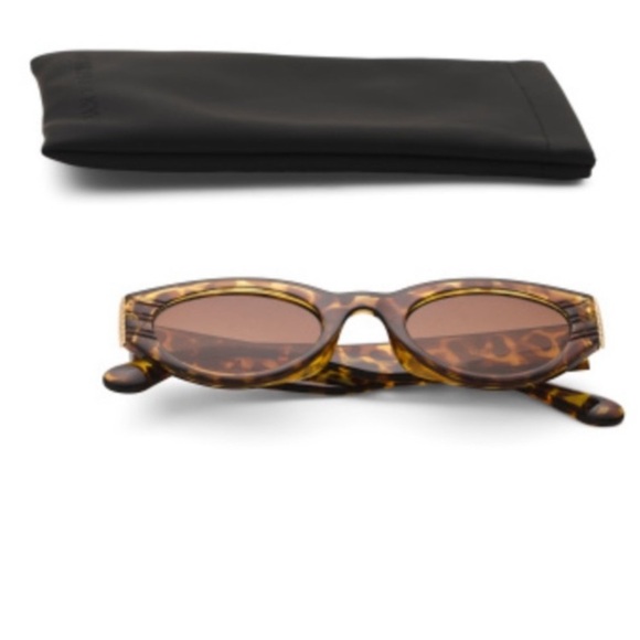 KENDALL + KYLIE Amber Demi Cat Eye Frame Alexandra Designer Sunglasses w/Pouch - Picture 5 of 10